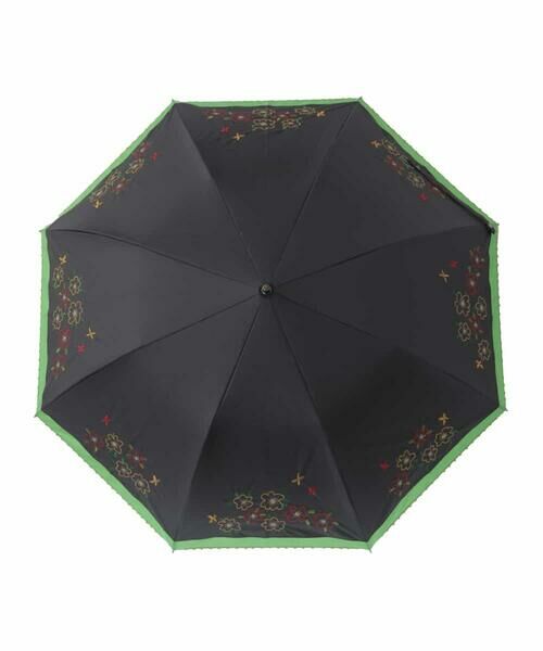 Jocomomola / ホコモモラ 傘 | 【晴雨兼用/UV】フラワー刺繍デザイン折りたたみ傘 | 詳細1