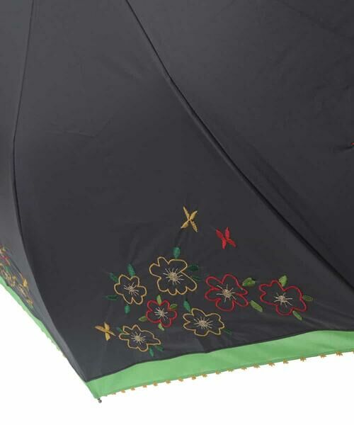 Jocomomola / ホコモモラ 傘 | 【晴雨兼用/UV】フラワー刺繍デザイン折りたたみ傘 | 詳細3
