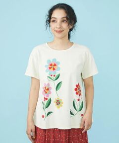 Jocomomola / ホコモモラ カットソー | Cosecha フラワープリント Tシャツ