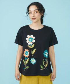 Cosecha フラワープリント Tシャツ