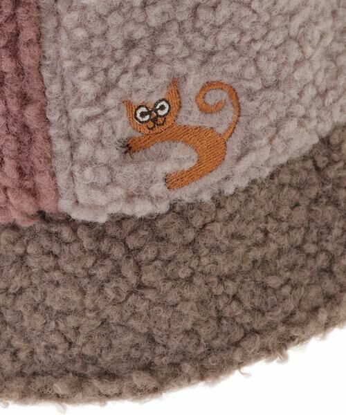 Jocomomola / ホコモモラ キャップ | 猫刺繍ボアバケットハット | 詳細7