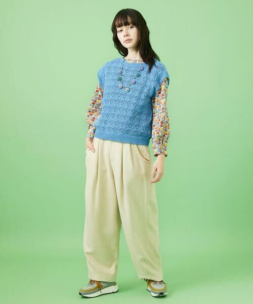 Jocomomola / ホコモモラ ベスト | コットンリリヤーン ニットベスト | 詳細12