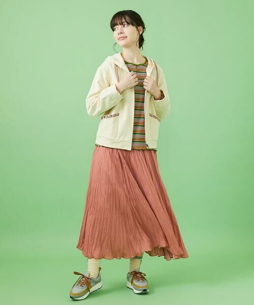 Jocomomola / ホコモモラ カットソー | 【2WAY】テレコボーダー リボン付きカットソー | 詳細20