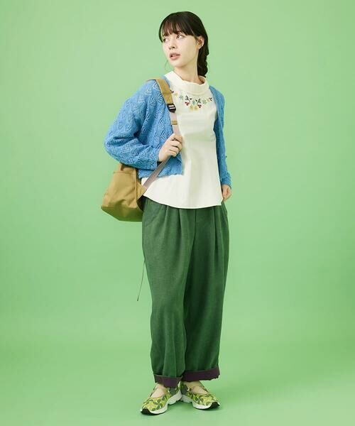 Jocomomola / ホコモモラ その他パンツ | ピーチ起毛ワイドパンツ | 詳細24