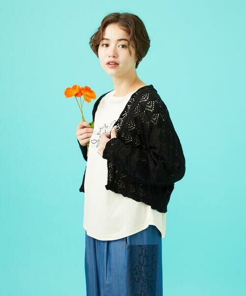 Jocomomola / ホコモモラ カーディガン・ボレロ | コットンリリヤーン ショート丈ニットカーディガン | 詳細15