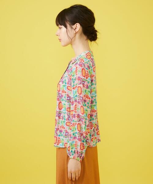 Jocomomola / ホコモモラ シャツ・ブラウス | Morado ciruela プリントブラウス | 詳細1