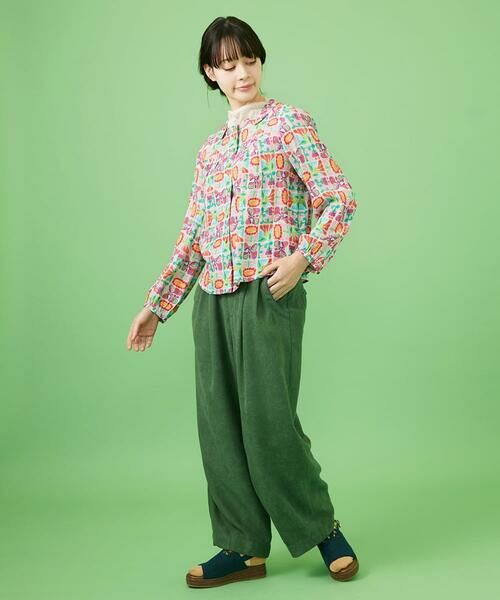 Jocomomola / ホコモモラ シャツ・ブラウス | Morado ciruela プリントブラウス | 詳細11