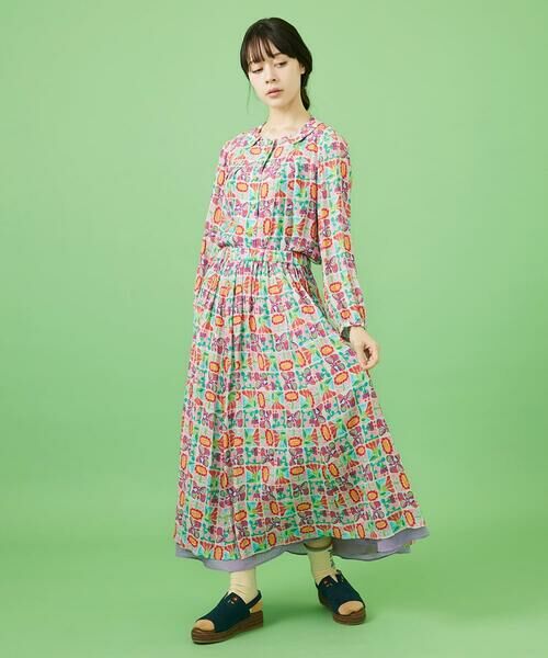 Jocomomola / ホコモモラ シャツ・ブラウス | Morado ciruela プリントブラウス | 詳細13