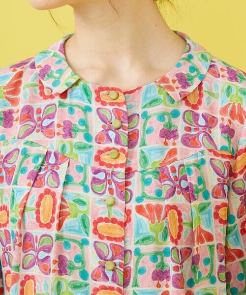 Jocomomola / ホコモモラ シャツ・ブラウス | Morado ciruela プリントブラウス | 詳細3