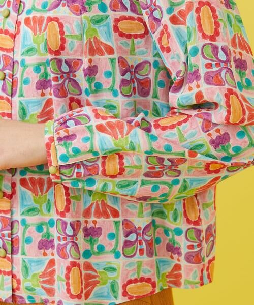 Jocomomola / ホコモモラ シャツ・ブラウス | Morado ciruela プリントブラウス | 詳細5