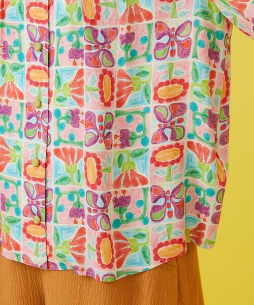 Jocomomola / ホコモモラ シャツ・ブラウス | Morado ciruela プリントブラウス | 詳細6