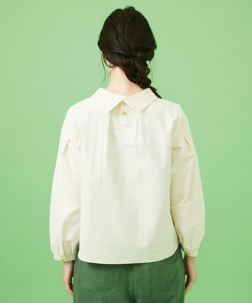 Jocomomola / ホコモモラ シャツ・ブラウス | Fruto フラワー刺繍ロールカラーブラウス | 詳細2