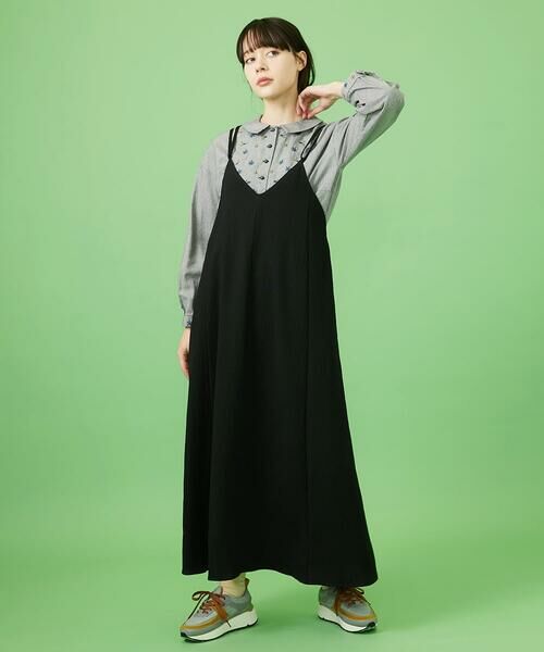 Jocomomola / ホコモモラ ロング・マキシ丈ワンピース | T/Rクレープ キャミソールワンピース | 詳細10