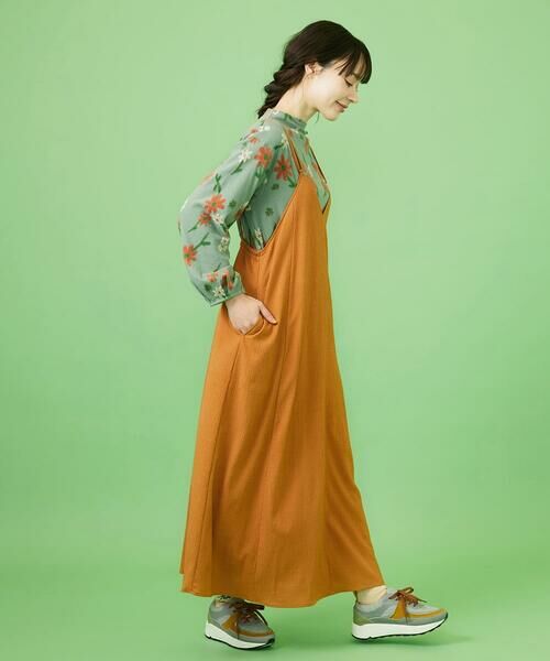 Jocomomola / ホコモモラ ロング・マキシ丈ワンピース | T/Rクレープ キャミソールワンピース | 詳細17