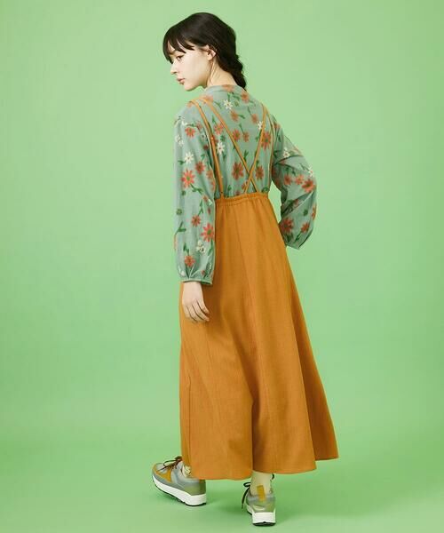 Jocomomola / ホコモモラ ロング・マキシ丈ワンピース | T/Rクレープ キャミソールワンピース | 詳細18