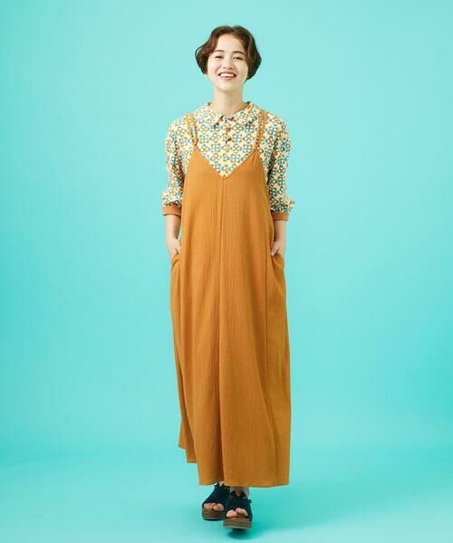 Jocomomola / ホコモモラ ロング・マキシ丈ワンピース | T/Rクレープ キャミソールワンピース | 詳細24