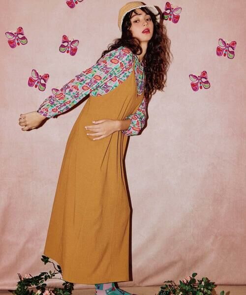 Jocomomola / ホコモモラ ロング・マキシ丈ワンピース | T/Rクレープ キャミソールワンピース | 詳細27