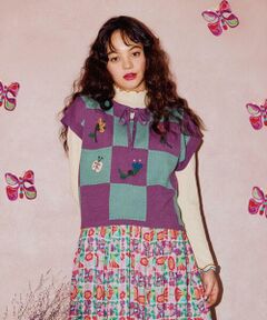 Jocomomola / ホコモモラ ベスト | Morado クロッシェニットベスト