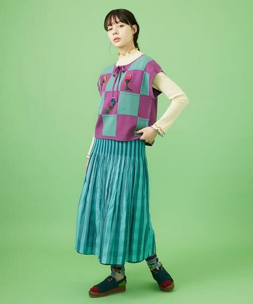 Jocomomola / ホコモモラ ベスト | Morado クロッシェニットベスト | 詳細10