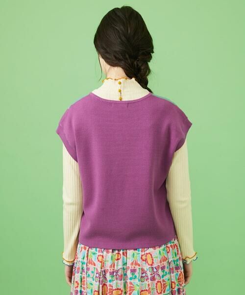 Jocomomola / ホコモモラ ベスト | Morado クロッシェニットベスト | 詳細3