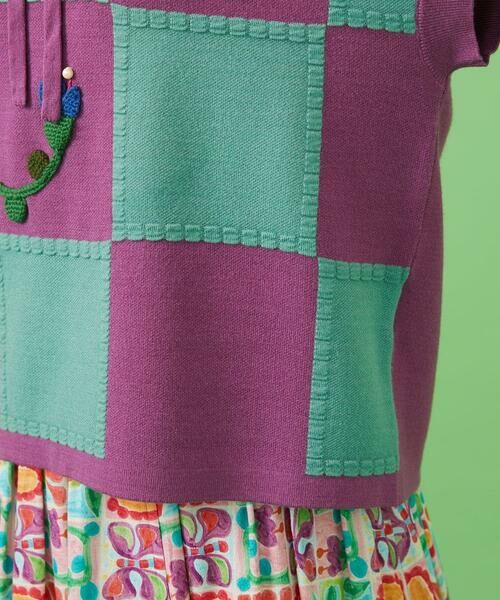 Jocomomola / ホコモモラ ベスト | Morado クロッシェニットベスト | 詳細7