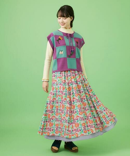 Jocomomola / ホコモモラ ベスト | Morado クロッシェニットベスト | 詳細9