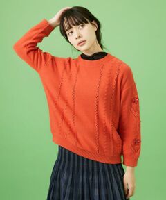 セール】 Planta 透かし編みニットプルオーバー （ニット