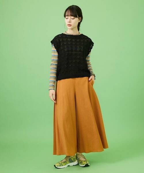 Jocomomola / ホコモモラ その他パンツ | T/Rクレープ ワイドパンツ | 詳細6