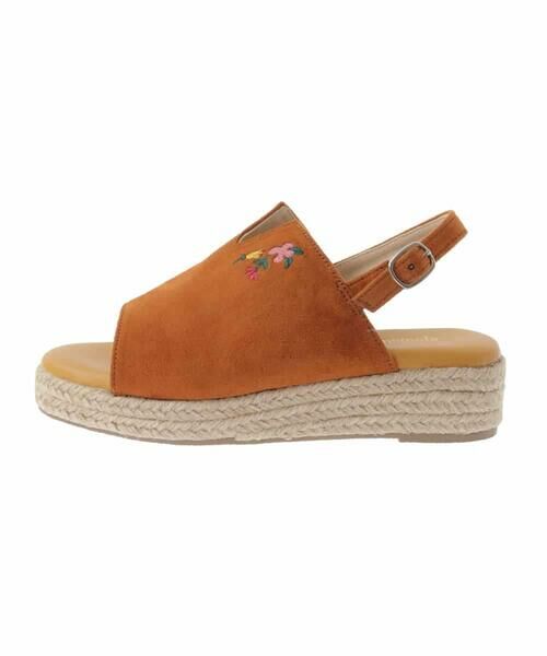 Jocomomola / ホコモモラ サンダル | フラワー刺繍ジュートサンダル | 詳細2