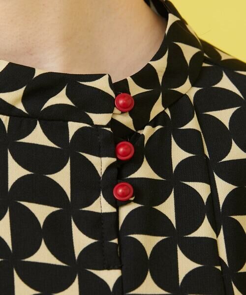 Jocomomola / ホコモモラ シャツ・ブラウス | Hojas giratoria プリントスタンドカラーブラウス | 詳細6