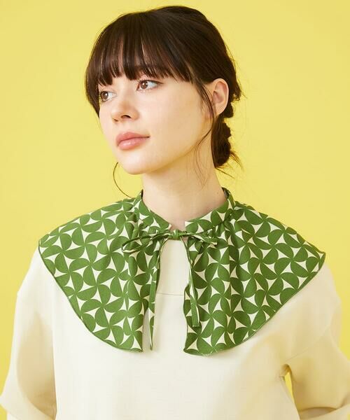 Jocomomola / ホコモモラ ロング・マキシ丈ワンピース | 【2WAY】Hojas giratoria 襟付きプリントワンピース | 詳細10