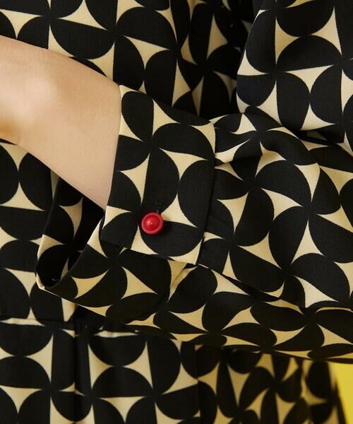 Jocomomola / ホコモモラ ロング・マキシ丈ワンピース | 【2WAY】Hojas giratoria 襟付きプリントワンピース | 詳細22