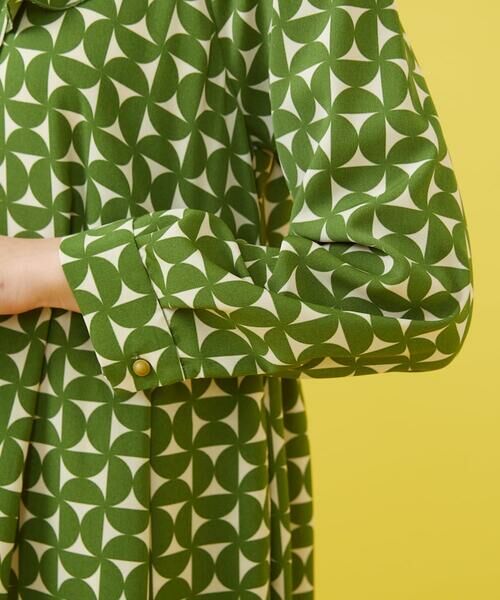 Jocomomola / ホコモモラ ロング・マキシ丈ワンピース | 【2WAY】Hojas giratoria 襟付きプリントワンピース | 詳細5