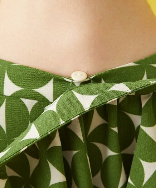 Jocomomola / ホコモモラ ロング・マキシ丈ワンピース | 【2WAY】Hojas giratoria 襟付きプリントワンピース | 詳細9