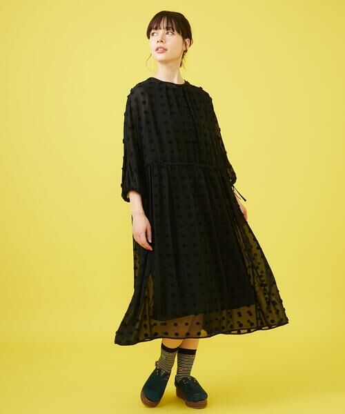 Jocomomola / ホコモモラ ロング・マキシ丈ワンピース | ビックドットドビーワンピース | 詳細21