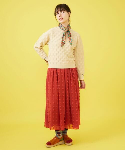 Jocomomola / ホコモモラ ロング・マキシ丈スカート | ビックドットドビーギャザースカート | 詳細17