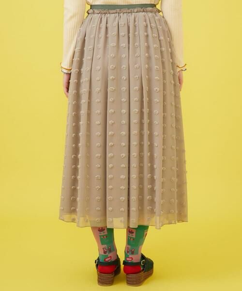 Jocomomola / ホコモモラ ロング・マキシ丈スカート | ビックドットドビーギャザースカート | 詳細4