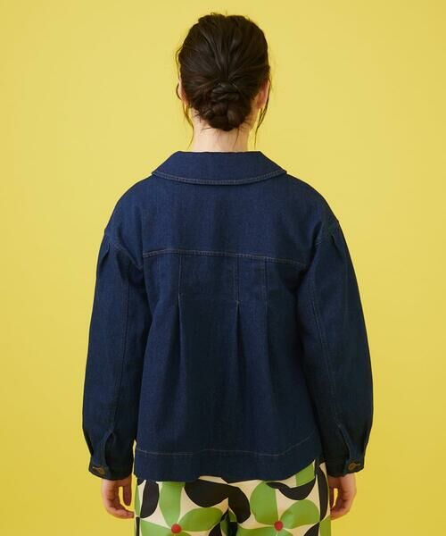 Jocomomola / ホコモモラ Gジャン・デニムジャケット | タック入りAラインデニムジャケット | 詳細2