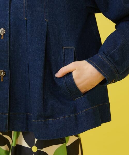Jocomomola / ホコモモラ Gジャン・デニムジャケット | タック入りAラインデニムジャケット | 詳細6