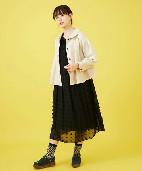 Jocomomola / ホコモモラ セットアップ | タック入りAラインカツラギジャケット | 詳細11