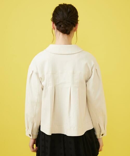 Jocomomola / ホコモモラ セットアップ | タック入りAラインカツラギジャケット | 詳細4