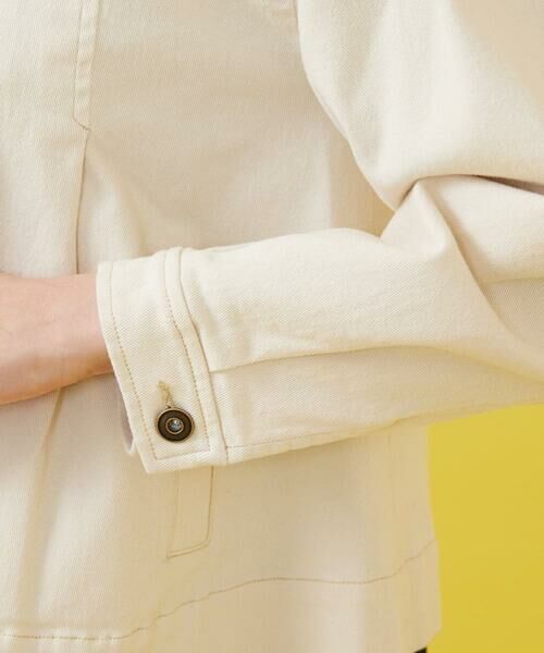 Jocomomola / ホコモモラ セットアップ | タック入りAラインカツラギジャケット | 詳細7