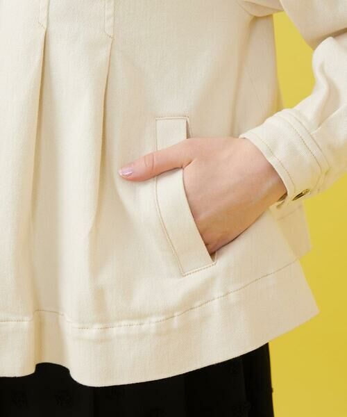 Jocomomola / ホコモモラ セットアップ | タック入りAラインカツラギジャケット | 詳細8