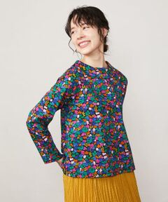 Jocomomola / ホコモモラ カットソー | Rojo amapola フラワープリントカットソー