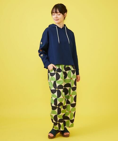 Jocomomola / ホコモモラ パーカー | Amapola シルエットフライスフラワー刺繍パーカー | 詳細11