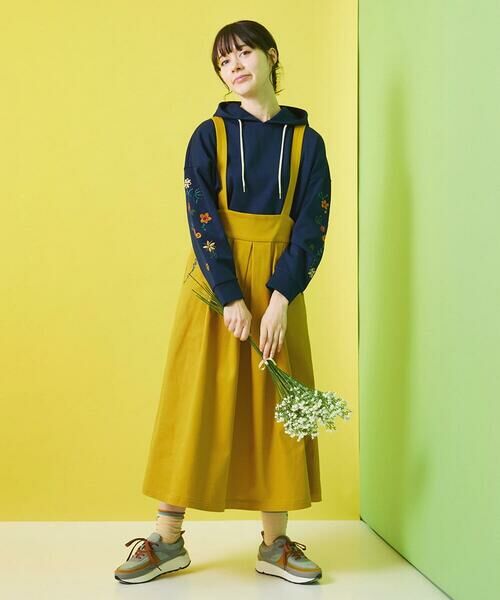 Jocomomola / ホコモモラ パーカー | Amapola シルエットフライスフラワー刺繍パーカー | 詳細13