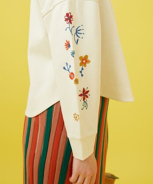 Jocomomola / ホコモモラ パーカー | Amapola シルエットフライスフラワー刺繍パーカー | 詳細15