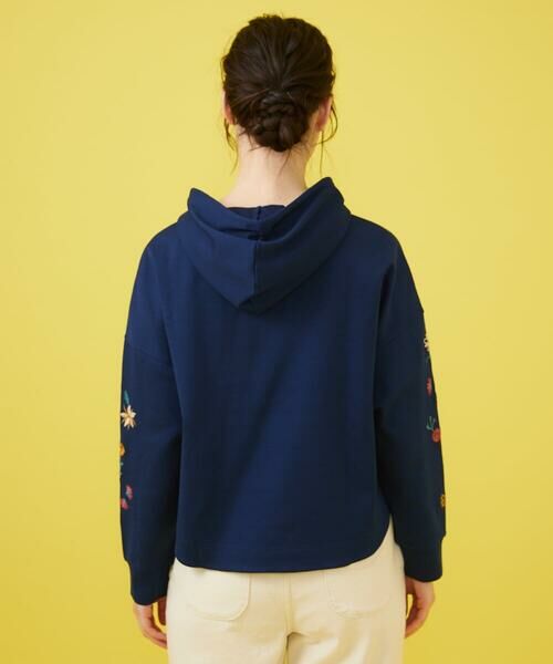 Jocomomola / ホコモモラ パーカー | Amapola シルエットフライスフラワー刺繍パーカー | 詳細3