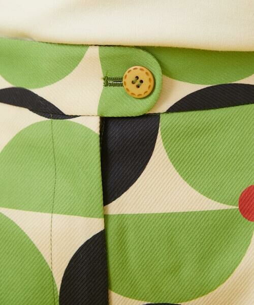 Jocomomola / ホコモモラ その他パンツ | Verde manzana プリントカーブシルエットパンツ | 詳細8