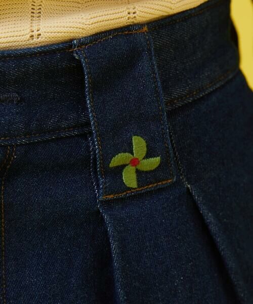 Jocomomola / ホコモモラ チノ・ワークパンツ | 刺繍入りデニムストレートパンツ | 詳細5